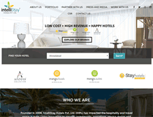 Tablet Screenshot of intellistayhotels.com